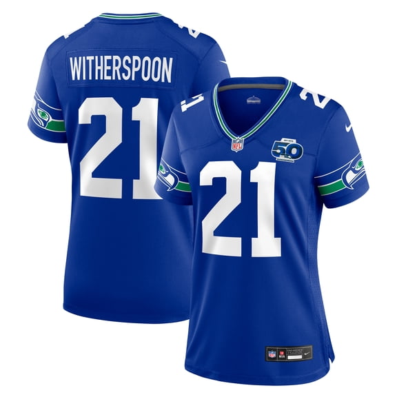 Women's Nike Devon Witherspoon Royal Seattle Seahawks Alternate 2 50th Season Game Jersey