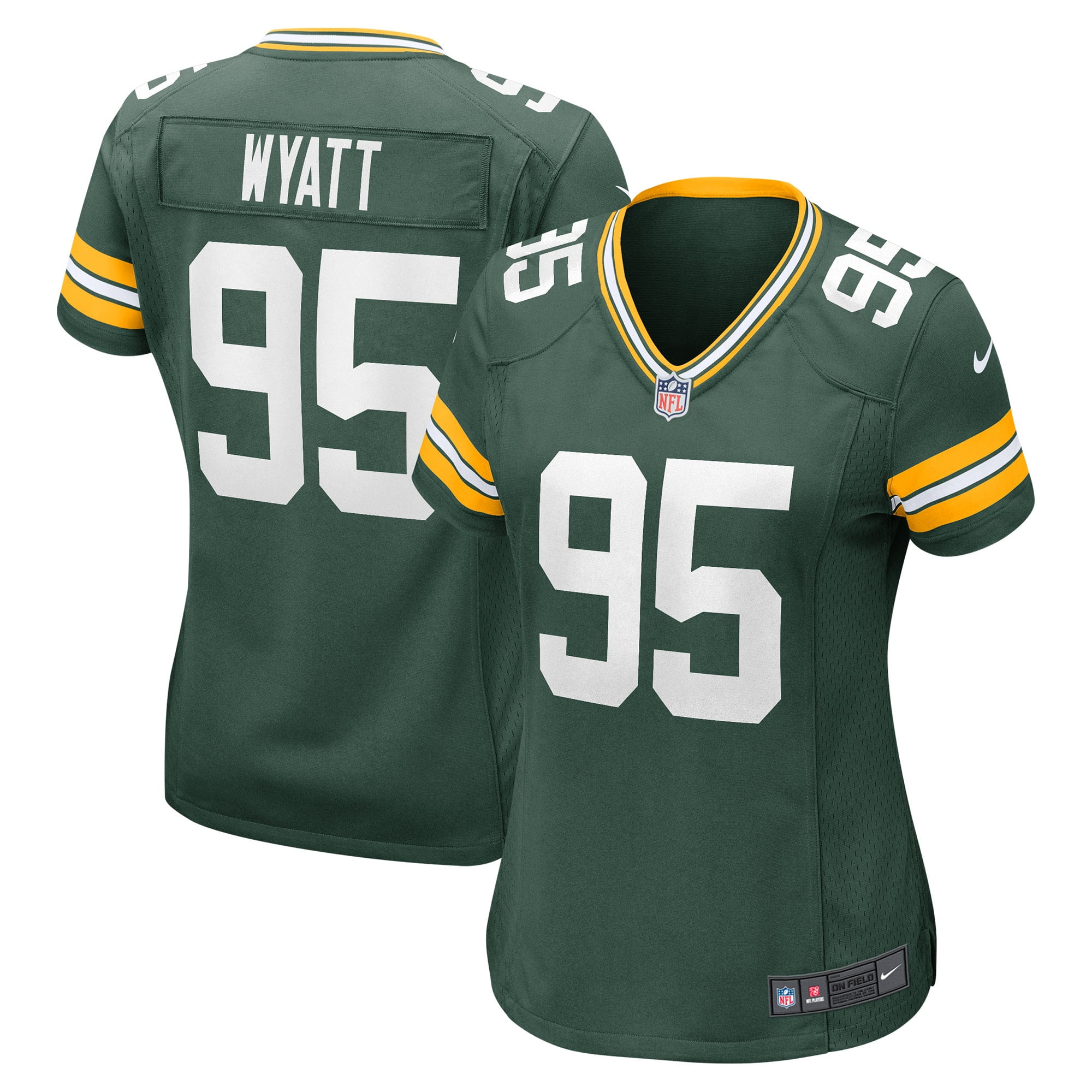 Women's Nike Devonte Wyatt Green Green Bay Packers Player Game Jersey