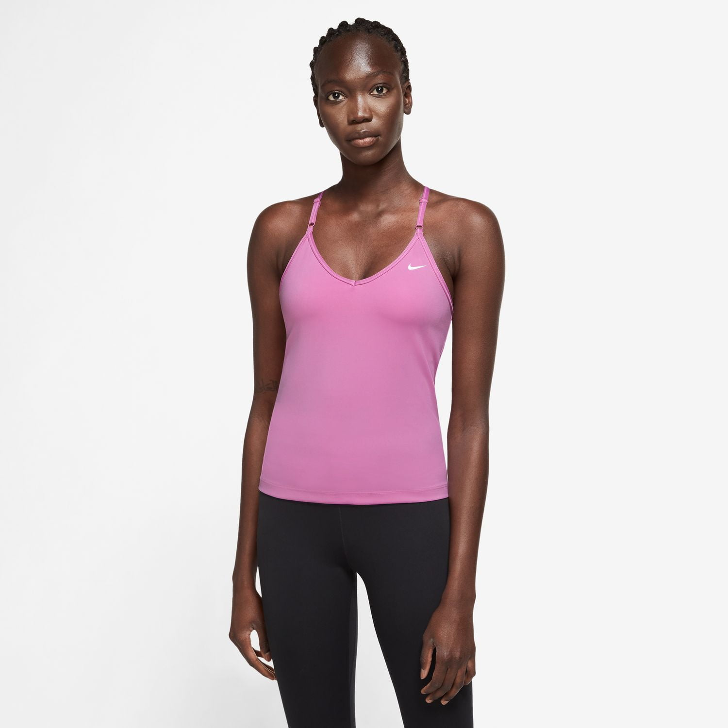 women's nike dri fit pink top