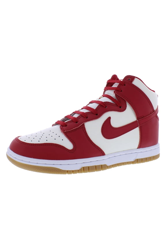 Women's Nike Dunk High Sail/Gym Red-Light Brown (DD1869 114) - 8