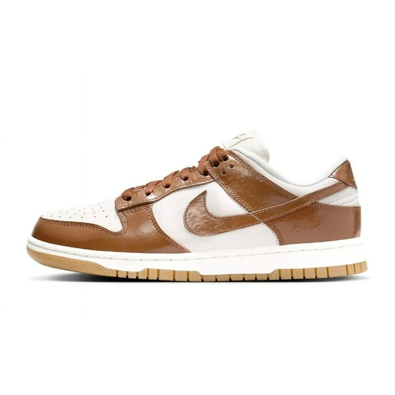 Women's Nike Dunk Low LX "Brown Ostrich" Phantom/Ale Brown-Sail (FJ2260 001) - 7.5