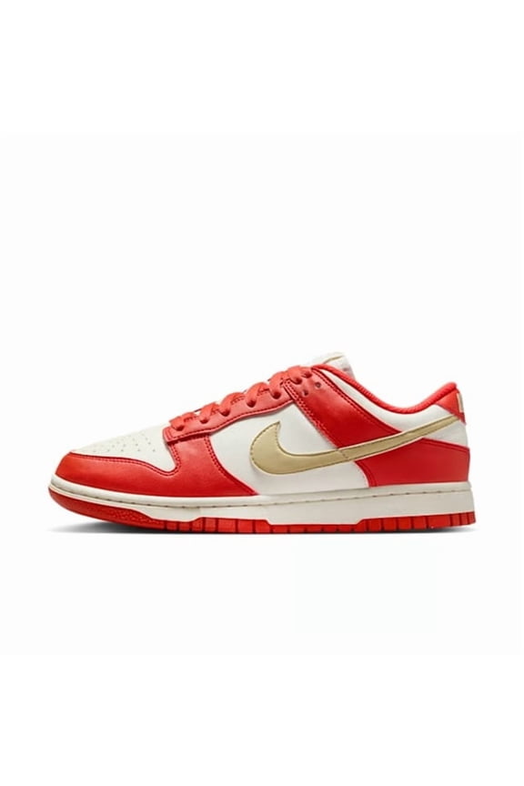 Women's Nike Dunk Low Next Nature LT Crimson/Team Gold-Sail (DD1873 602) - 9