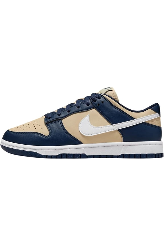 Women's Nike Dunk Low Next Nature Midnight Nvy/Wht-Team Gld (DD1873 401) - 6