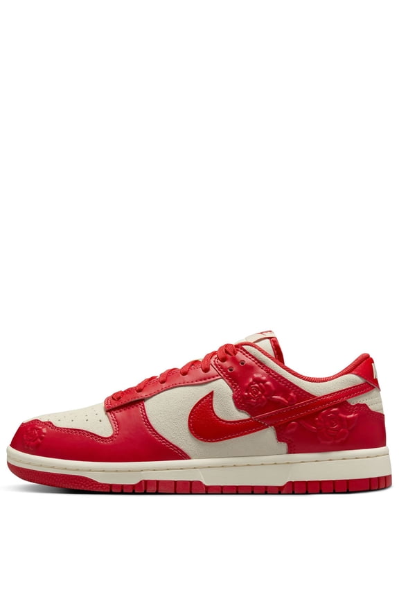 Women's Nike Dunk Low "Red Roses" Coconut Milk/Univer Red (HF1986 100) - 5