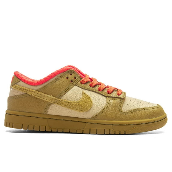 Women's Nike Dunk Low SE Sesame/Bronzine-Picante Red (FQ8897 252) - 6.5