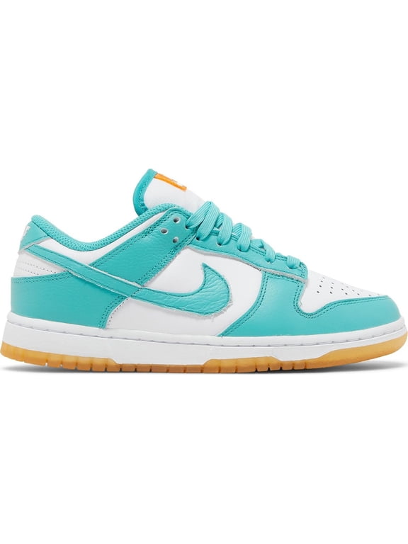 Women's Nike Dunk Low "Teal Zeal" White/Washed Teal-Kumquat (DV2190 100) - 8
