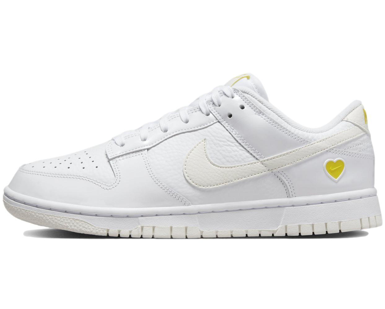 Women's Nike Dunk Low White/Sail-Opti Yellow (FD0803 100