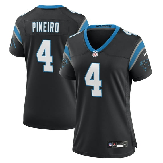 Women's Nike Eddy Pineiro Black Carolina Panthers Team Game Jersey