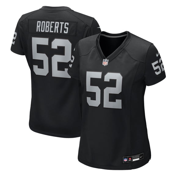 Women's Nike Elandon Roberts  Black Las Vegas Raiders Team Game Jersey