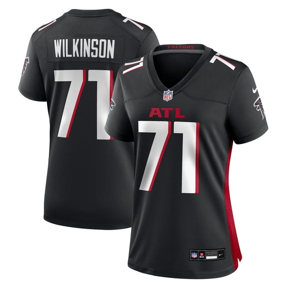 Women's Nike Elijah Wilkinson  Black Atlanta Falcons Team Game Jersey