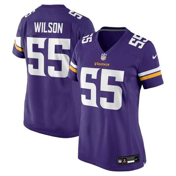 Women's Nike Eric Wilson  Purple Minnesota Vikings Team Game Jersey