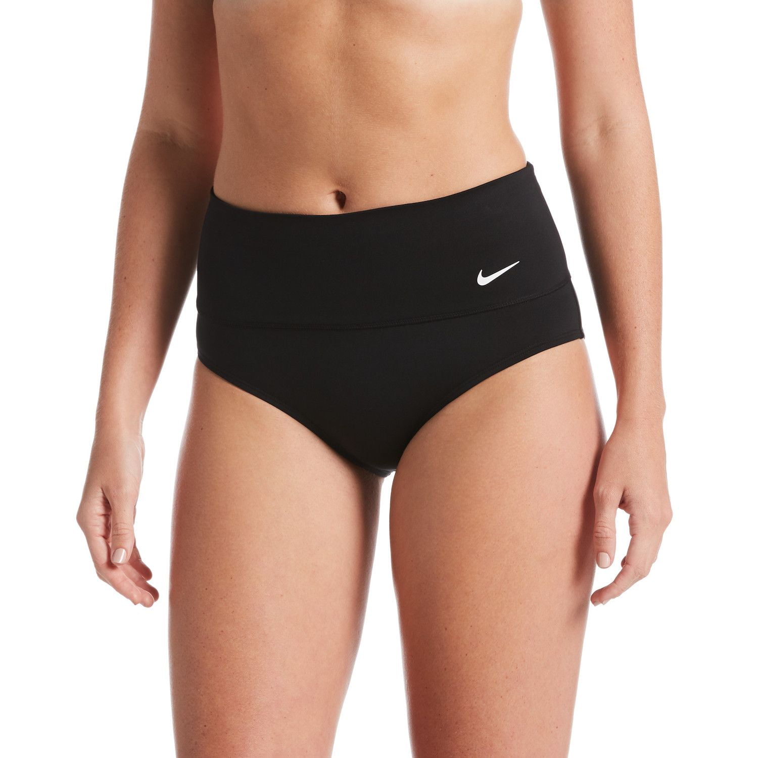 Women's Nike Essential High-Waist Swim Bottoms Color: Black Size: XX LARGE