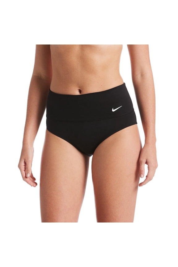 Women's Nike Essential High-Waist Swim Bottoms Color: Black Size: XX LARGE