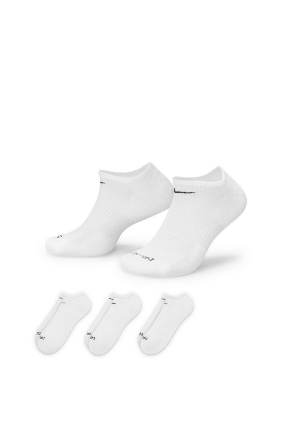 Women's Nike Everyday Plus 3-Pair Cushion Training No-Show Socks Color: Whiteblack Size: N/A