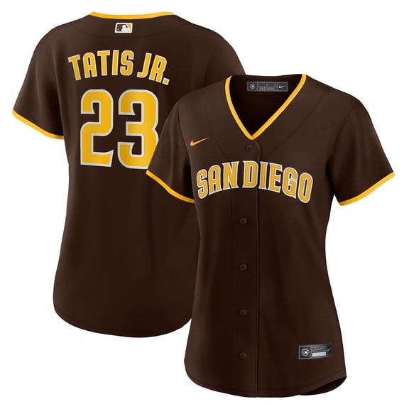 Women's Nike Fernando Tat-s Jr. Brown San Diego Padres Road Replica Player Jersey
