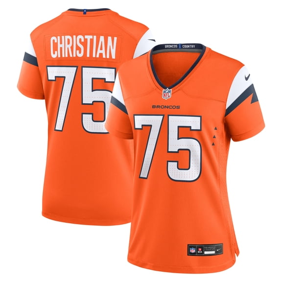 Women's Nike Geron Christian Orange Denver Broncos Team Game Jersey