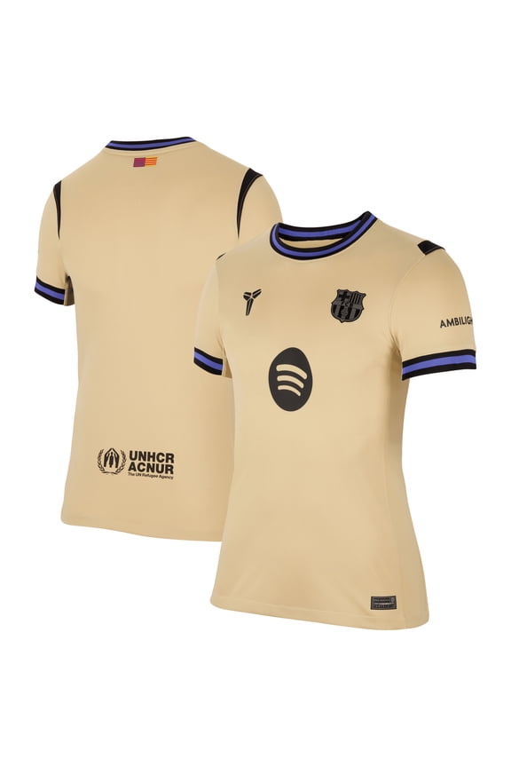 Women's Nike  Gold Barcelona 2025/26 Away Stadium Replica Jersey