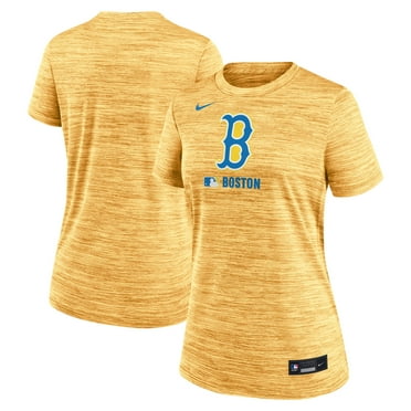 Women's Nike  Gold Boston Red Sox City Connect Authentic Collection Velocity Performance T-Shirt