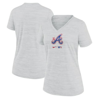 Women's G-III 4Her by Carl Banks White Milwaukee Brewers Filigree Team V-Neck Fitted T-Shirt