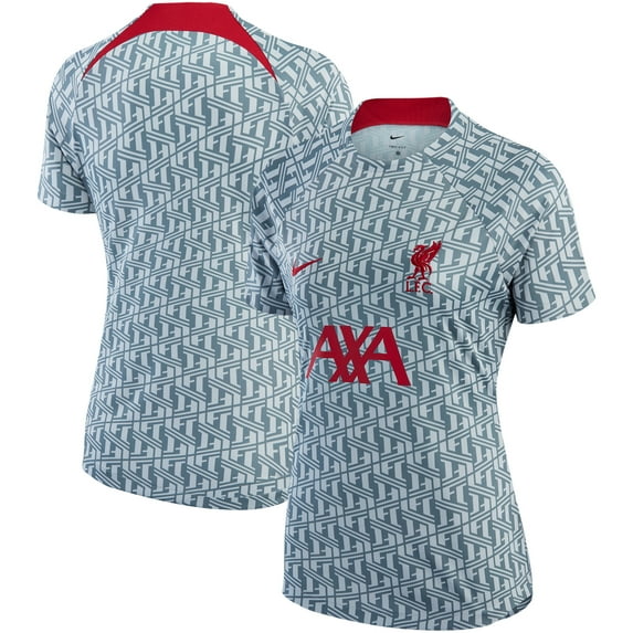 Women's Nike Gray Liverpool 2022/23 Pre-Match Raglan Performance Top