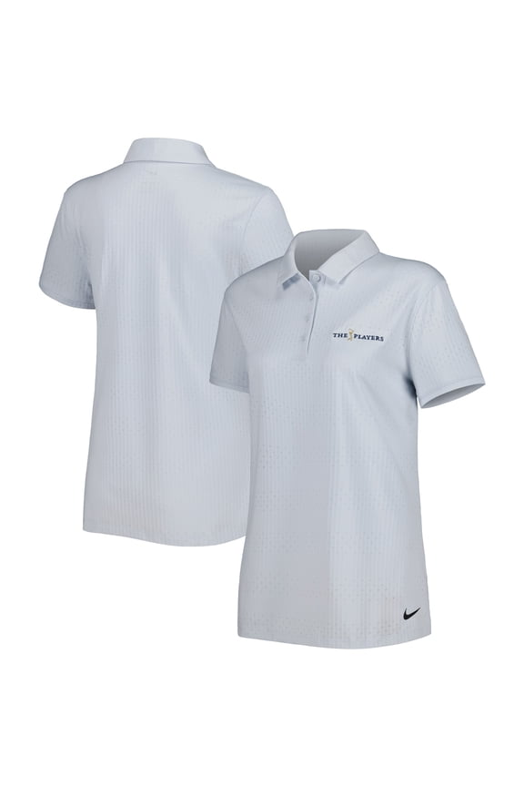 Women's Nike Gray THE PLAYERS Victory Performance Polo