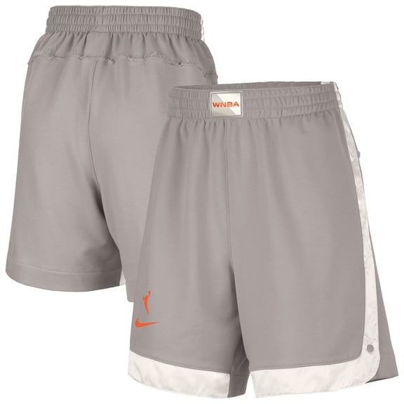 Women's Nike Gray WNBA Gear WNBA Fly Basketball Tri-Blend Fleece Shorts