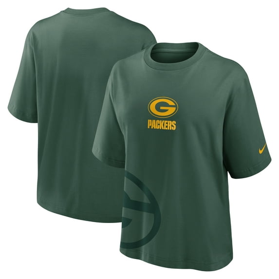 Women's Nike Green Green Bay Packers Boxy T-Shirt