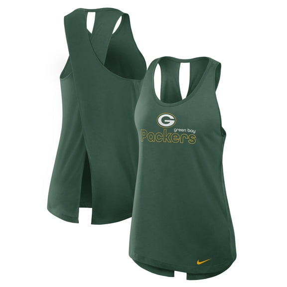 Women's Nike Green Green Bay Packers Plus Size Performance Tank Top
