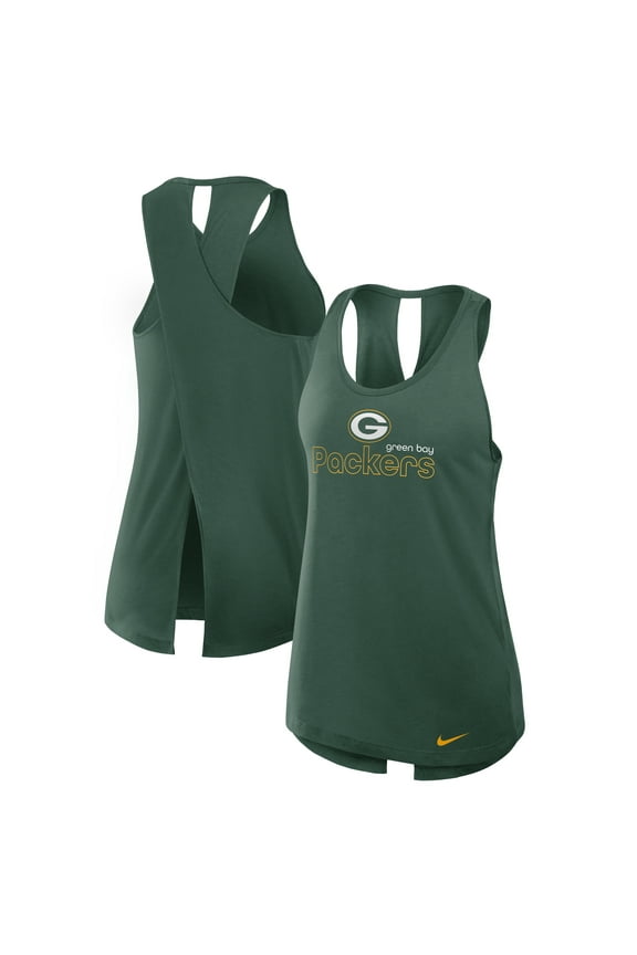 Women's Nike Green Green Bay Packers Plus Size Performance Tank Top