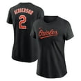 thumbnail image 1 of Women's Nike Gunnar Henderson Black Baltimore Orioles Cooperstown Collection Fuse Name & Number T-Shirt, 1 of 3