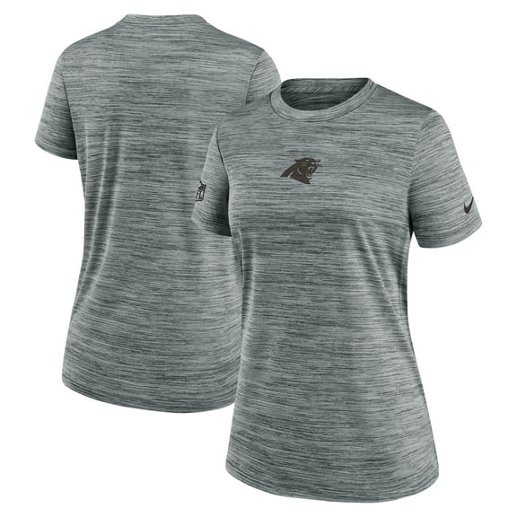 Women's Nike Gray Carolina Panthers Sideline Velocity Dri-FIT T-Shirt