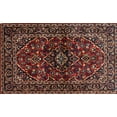 thumbnail image 1 of Ahgly Company Machine Washable Indoor Rectangle Traditional Deep Red Area Rugs, 7' x 9', 1 of 7