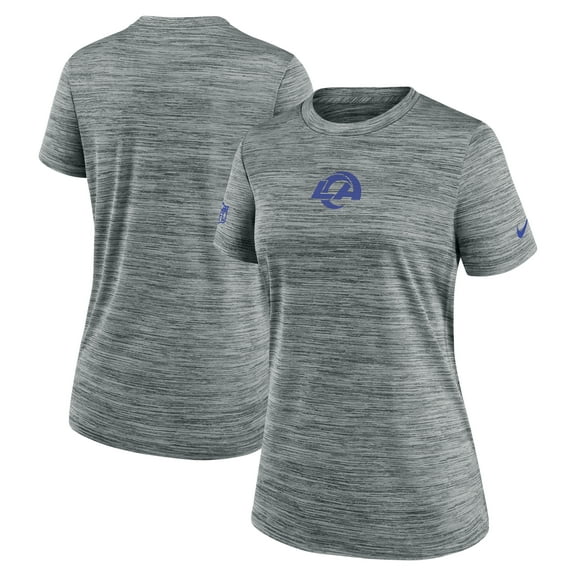 Women's Nike Gray Los Angeles Rams Sideline Velocity Dri-FIT T-Shirt