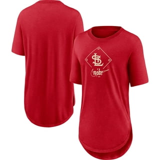 Women's Touch Red St. Louis Cardinals Halftime Back Wrap Top V-Neck T-Shirt Size: Extra Small