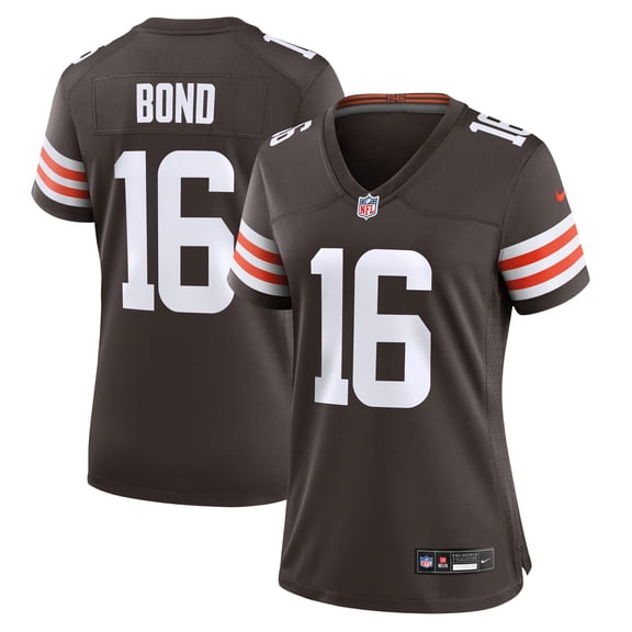 Women's Nike Isaiah Bond  Brown Cleveland Browns Team Game Jersey