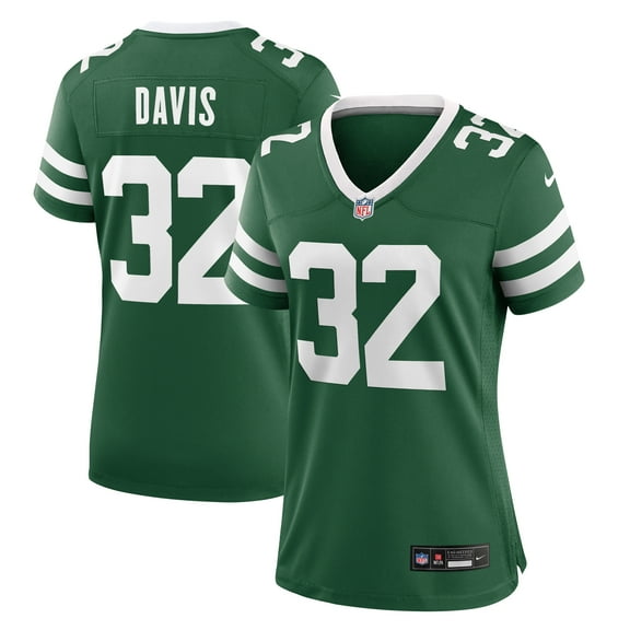 Women's Nike Isaiah Davis Legacy Green New York Jets Game Jersey