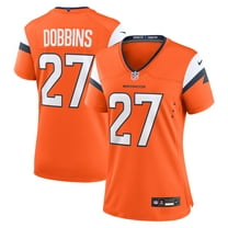 Women's Nike J.K. Dobbins  Orange Denver Broncos Team Game Jersey