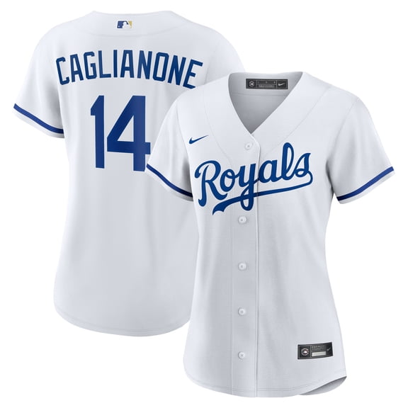 Women's Nike Jac Caglianone White Kansas City Royals Home Replica Jersey