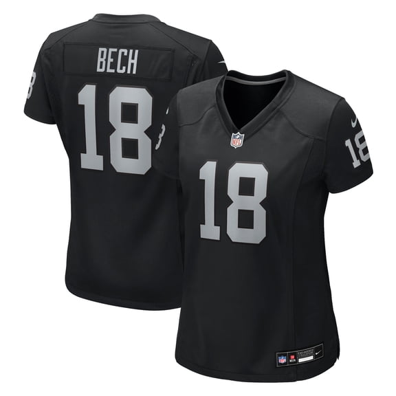 Women's Nike Jack Bech  Black Las Vegas Raiders Team Game Jersey