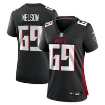 Women's Nike Jack Nelson Black Atlanta Falcons Team Game Jersey