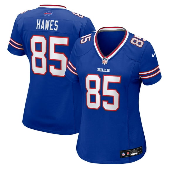Women's Nike Jackson Hawes  Royal Buffalo Bills Team Game Jersey