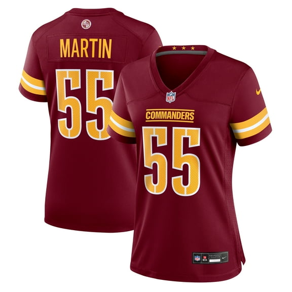 Women's Nike Jacob Martin  Burgundy Washington Commanders Team Game Jersey