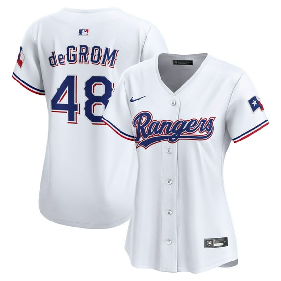 Women's Nike Jacob deGrom White Texas Rangers Home Limited Player Jersey