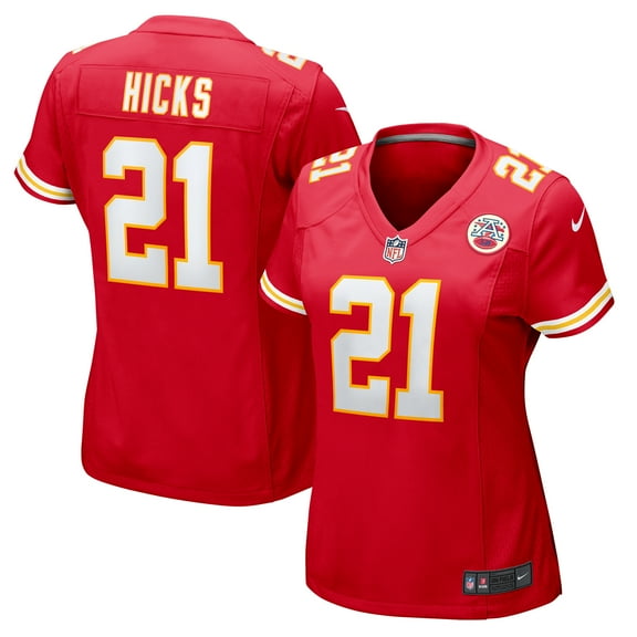 Women's Nike Jaden Hicks  Red Kansas City Chiefs  Game Jersey