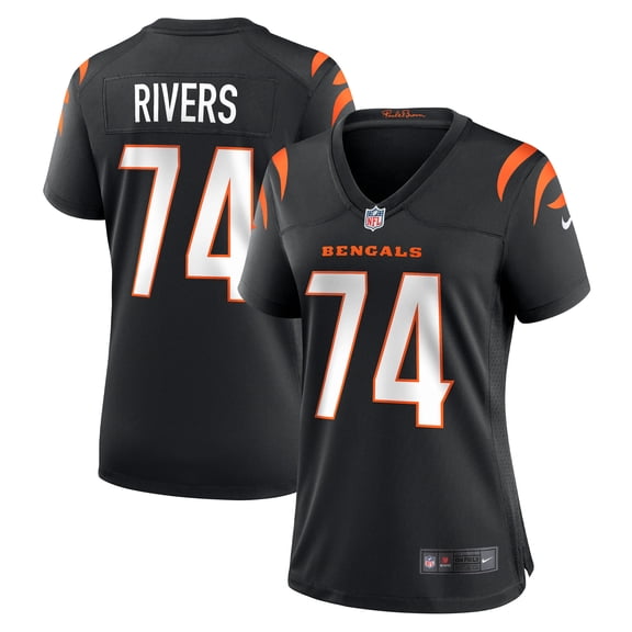 Women's Nike Jalen Rivers  Black Cincinnati Bengals Team Game Jersey