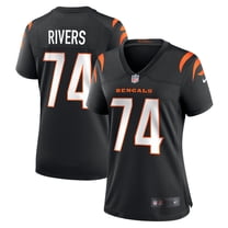 Women's Nike Jalen Rivers Black Cincinnati Bengals Team Game Jersey