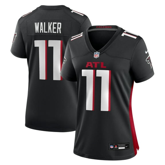 Women's Nike Jalon Walker Black Atlanta Falcons Team Game Jersey