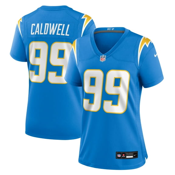 Women's Nike Jamaree Caldwell  Powder Blue Los Angeles Chargers Team Game Jersey