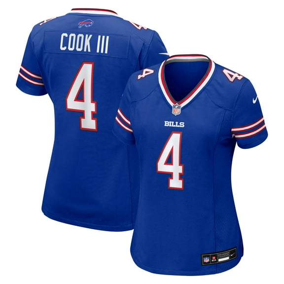 Women's Nike James Cook III Royal Buffalo Bills Team Game Jersey