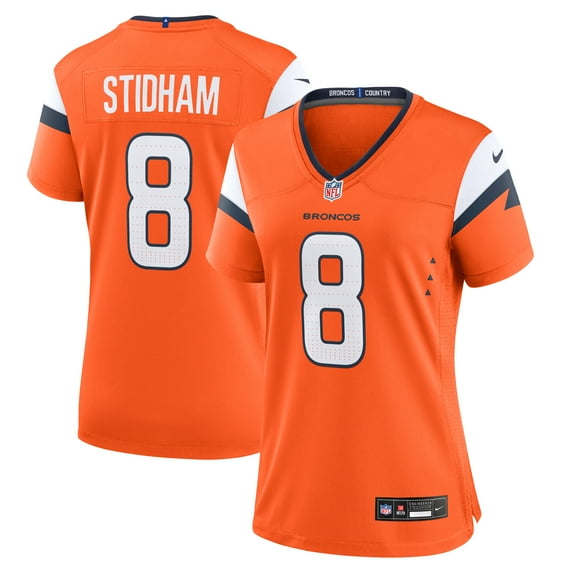 Women's Nike Jarrett Stidham Orange Denver Broncos Team Game Jersey